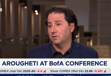 CNBC: Interview with Michael Arougheti at the Bank of America Financial Services Conference