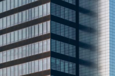 blue building facade