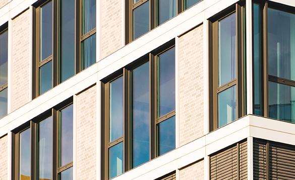 Façade of a commercial building