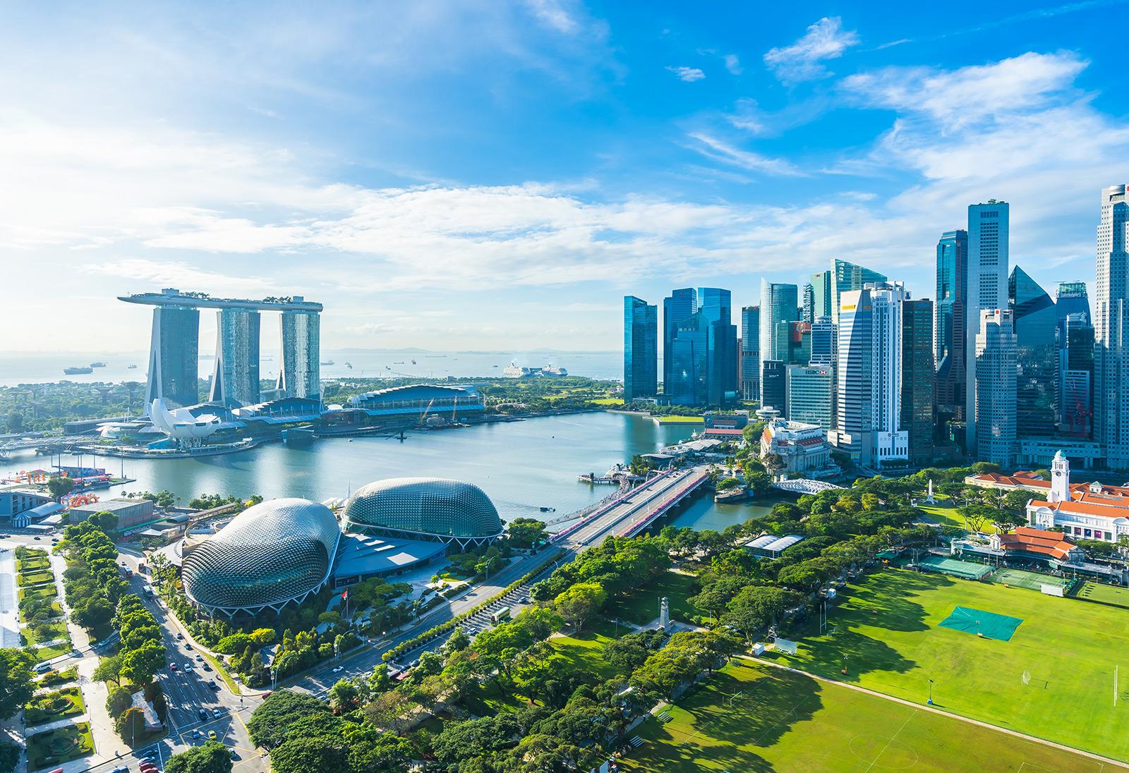 Singapore skyline during the daytime