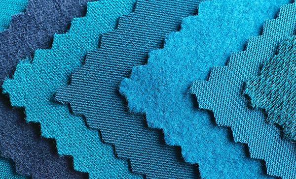 Closeup of blue fabric Closeup of blue fabric