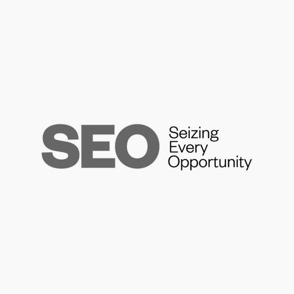 SEO black and white logo